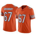 C.Bears #67 Garrett Bradbury Player Orange Alternate Vapor Limited Home Game Odoa Stitched Jerseys