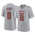 TB.Buccaneers #0 Yaya Diaby Player Gray Atmosphere Fashion Home Game Odoa Stitched Jerseys