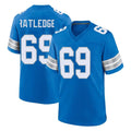 D.Lions #69 Tate Ratledge Player Blue Alternate Home Game Odoa Stitched Jerseys