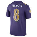 B.Ravens #8 Lamar Jackson Player Purple Legend Performance Odoa Stitched Jerseys