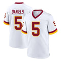 W.Commanders #5 Jayden Daniels Player White Home Game Odoa Stitched Jerseys