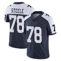 D.Cowboys #78 Terence Steele Player Navy-White Limited Alternate Vapor Untouchable Home Game Odoa Stitched Jerseys