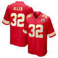KC.Chiefs #32 Marcus Allen Player Red Home Game Odoa Stitched Jerseys
