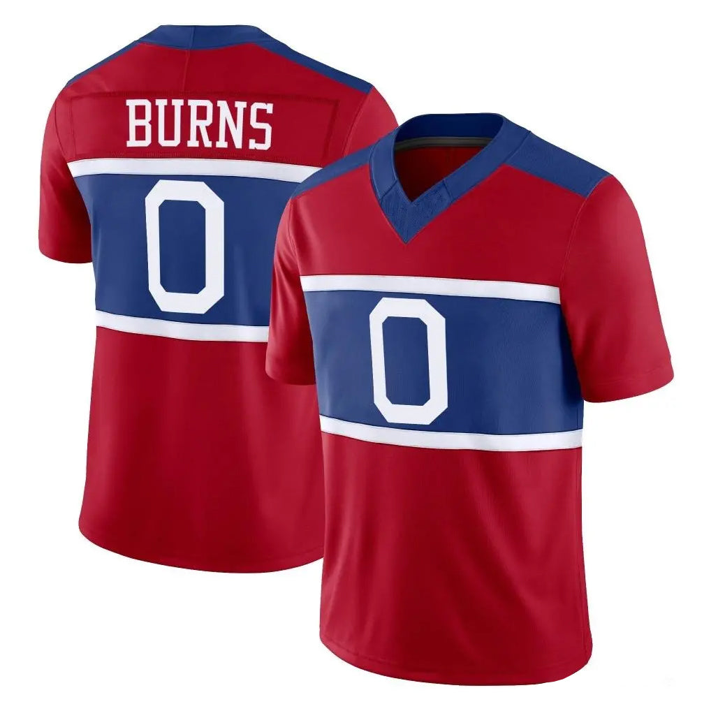 NY.Giants #0 Brian Burns Player Red Century Vapor F.U.S.E. Home Game Odoa Stitched Jerseys
