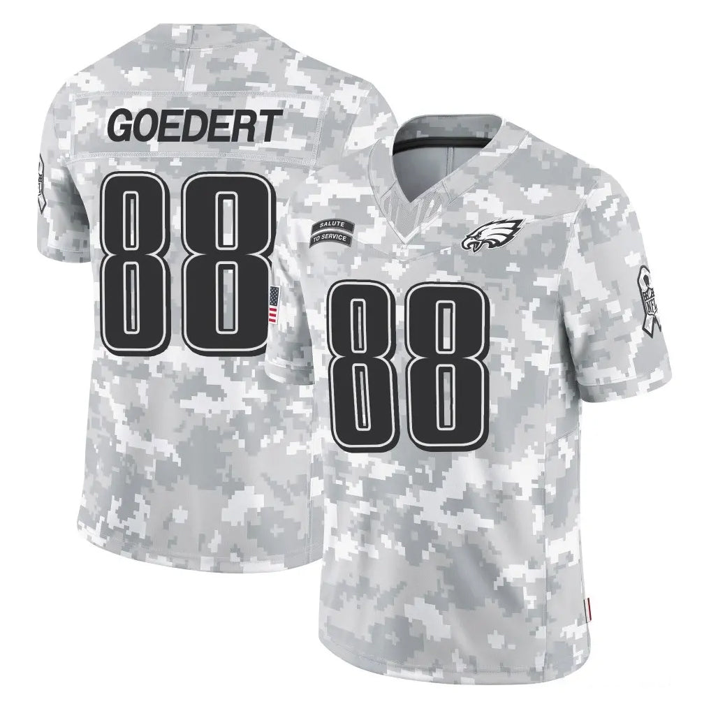 P.Eagles #88 Dallas Goedert Player Arctic Camo Salute to Service Limited Game Odoa Stitched Jerseys