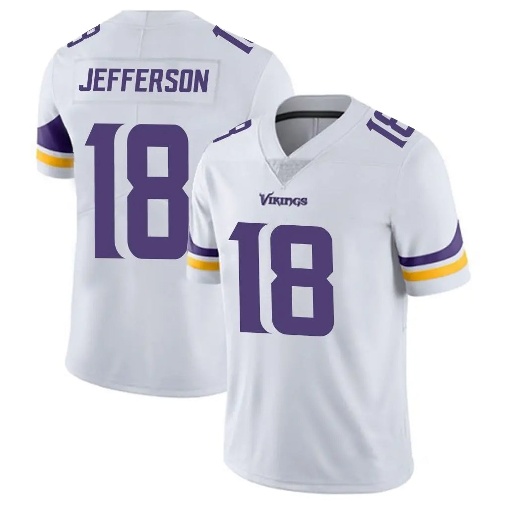 M.Vikings #18 Justin Jefferson Player White Limited Vapor Untouchable Home Game Odoa Stitched Jerseys