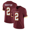 W.Commanders #2 Amik Robertson Player Burgundy Limited Team Color Vapor Untouchable Home Game Odoa Stitched Jerseys