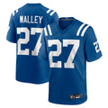 IN.Colts #27 Justin Walley Player Royal Home Game Odoa Stitched Jerseys