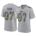 LA.Rams #97 Poona Ford Player Gray Atmosphere Fashion Home Game Odoa Stitched Jerseys