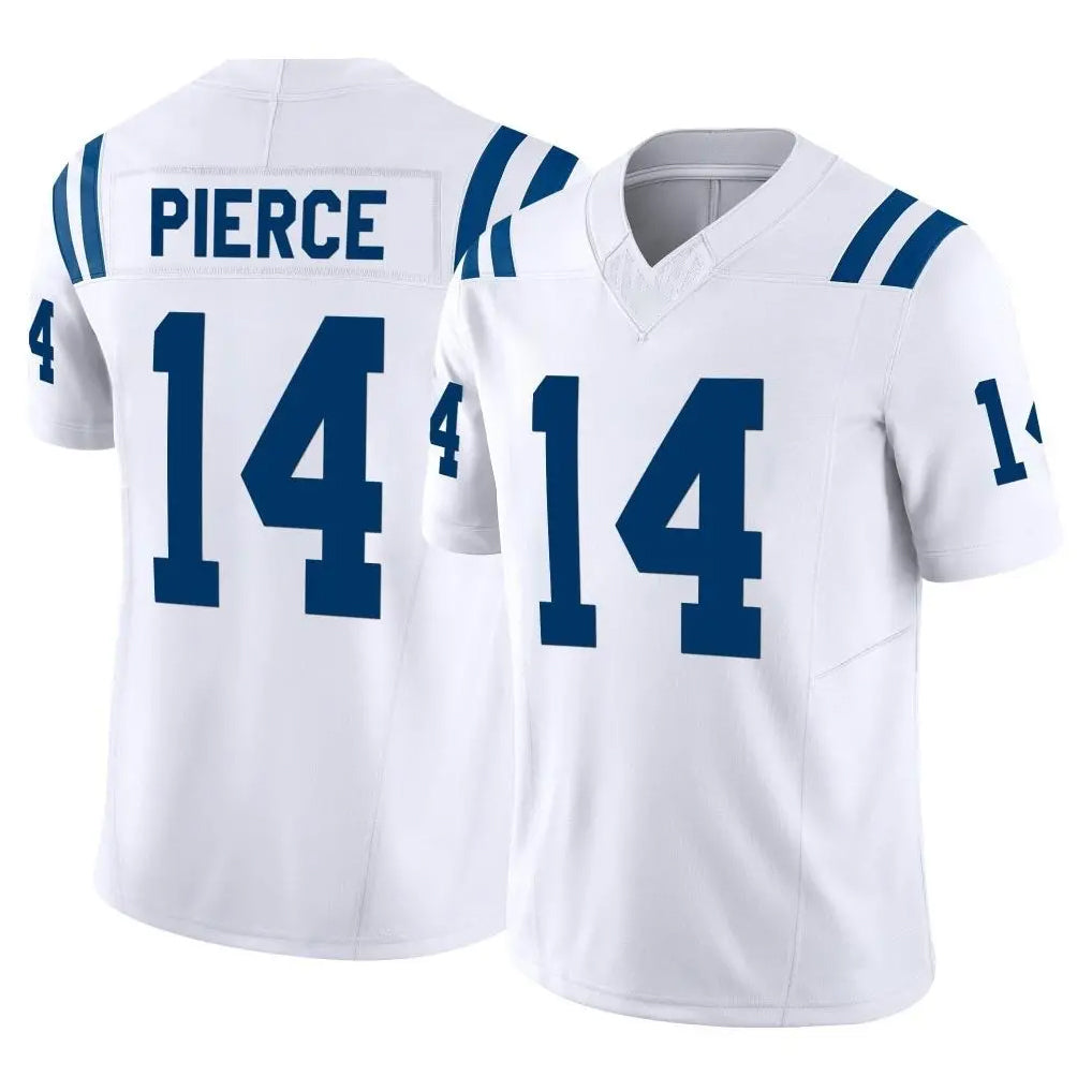 IN.Colts #14 Alec Pierce Player White Limited Vapor F.U.S.E. Home Game Odoa Stitched Jerseys