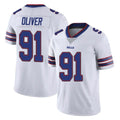 B.Bills #91 Ed Oliver Player White Vapor Untouchable Limited Odoa Stitched Jerseys