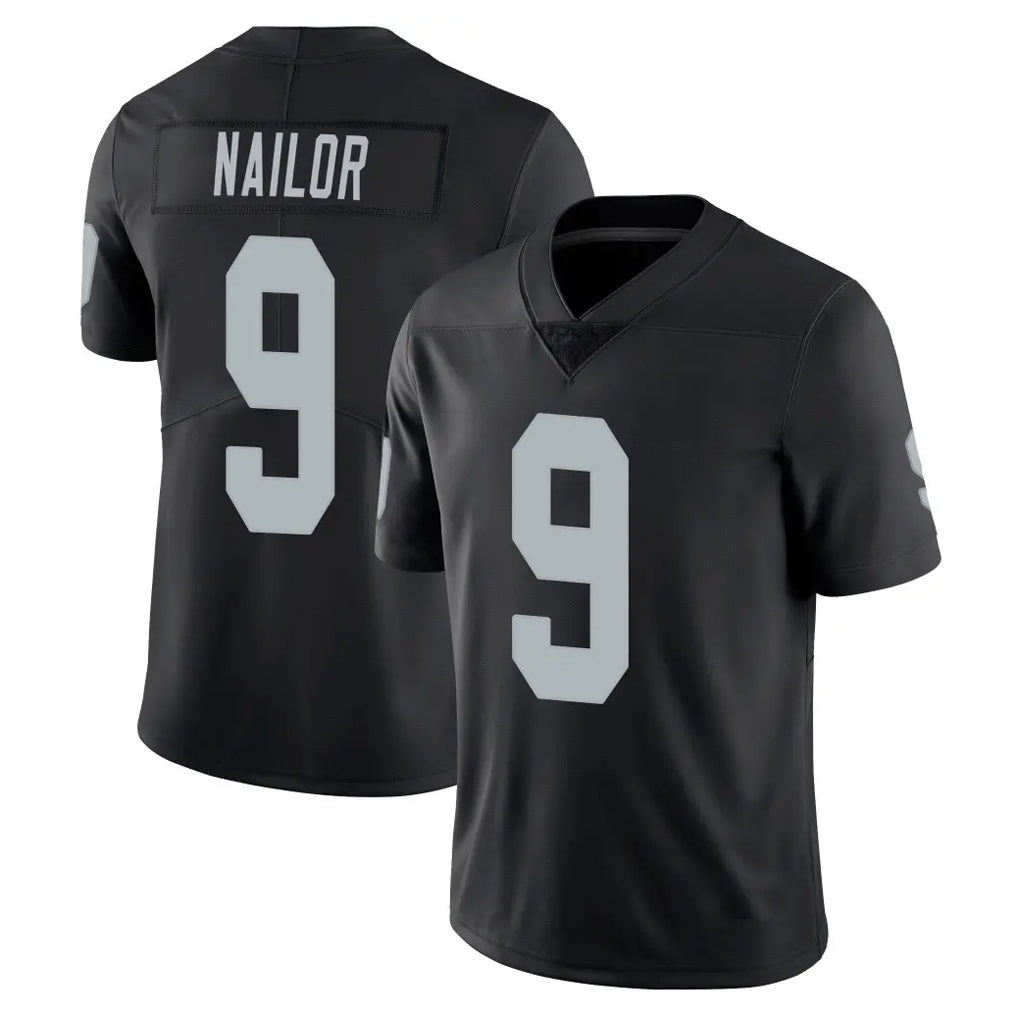 LV.Raiders #9 Jalen Nailor Player Black Limited Vapor Untouchable Home Game Odoa Stitched Jerseys