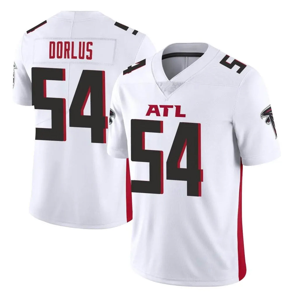A.Falcons #54 Brandon Dorlus Player White Vapor Untouchable Limited Home Game Odoa Stitched Jerseys