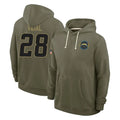 LA.Chargers #28 Kimani Vidal Player Olive Salute to Service Pullover Hoodies Limited Odoa Stitched Jerseys