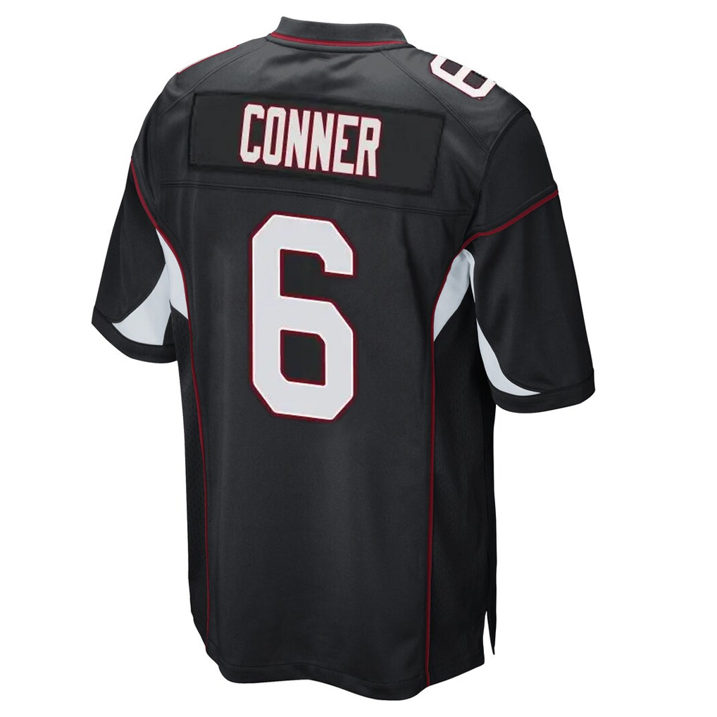 A.Cardinals #6 James Conner Player Black Home Game Odoa Stitched Jerseys