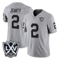 LV.Raiders #2 Ashton Jeanty Player Gray 2026 Vapor Limited Home Game Odoa Stitched Jerseys