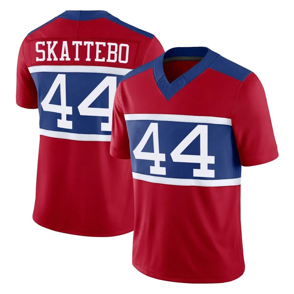NY.Giants #44 Cam Skattebo Player Red Century Vapor F.U.S.E. Home Game Odoa Stitched Jerseys