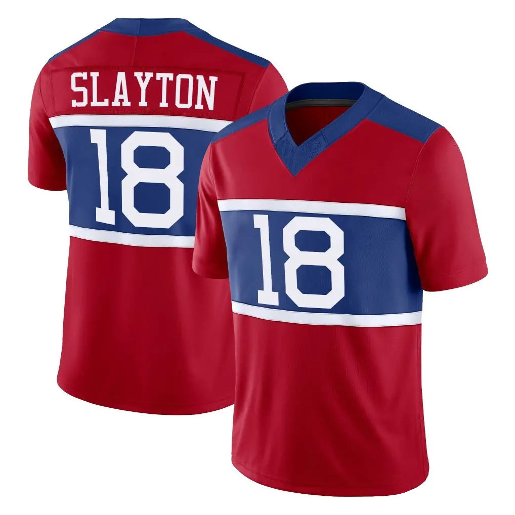 NY.Giants #18 Darius Slayton Player Red Century Vapor F.U.S.E. Home Game Odoa Stitched Jerseys