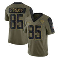 J.Jaguars #85 Brenton Strange Player Olive Salute To Service Limited Game Odoa Stitched Jerseys