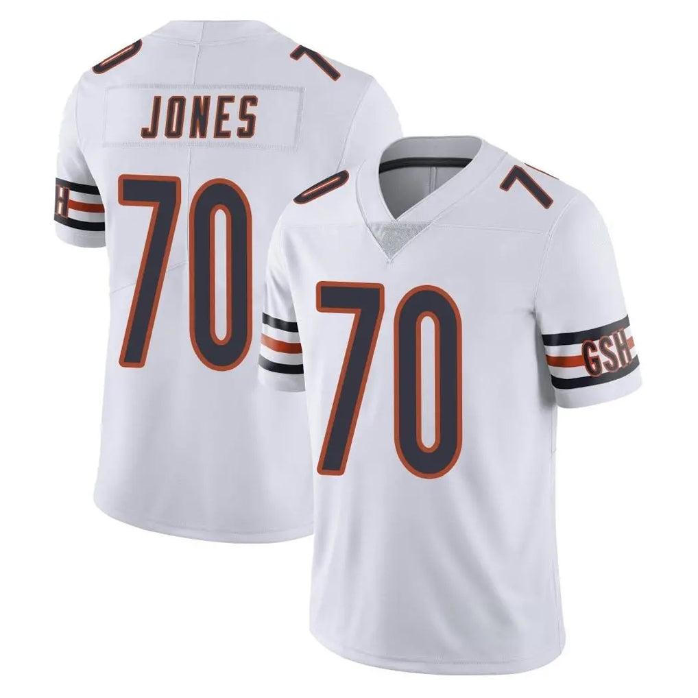C.Bears #70 Braxton Jones Player White Vapor Untouchable Limited Home Game Odoa Stitched Jerseys