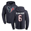 H.Texans #6 Reed Blankenship Player Navy Pro Line Pullover Hoodie Limited Game Odoa Stitched Jerseys