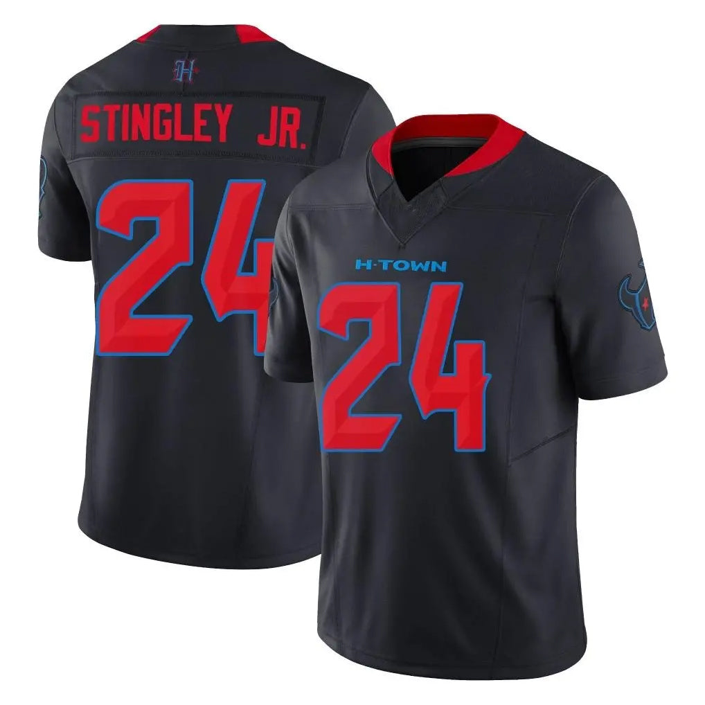 H.Texans #24 Derek Stingley Jr. Player Navy Limited 2nd Alternate Vapor F.U.S.E. Home Game Odoa Stitched Jerseys