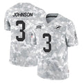 M.Dolphins #3 Chris Johnson Player Arctic Camo Salute To Service Limited Game Odoa Stitched Jerseys