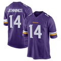 M.Vikings #14 Jauan Jennings Player Purple Home Game Odoa Stitched Jerseys
