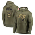 TB.Buccaneers #2 Emeka Egbuka Player Olive Salute to Service Pullover Hoodie Home Game Odoa Stitched Jerseys