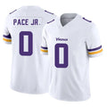 M.Vikings #0 Ivan Pace Jr. Player White Limited Vapor F.U.S.E. Home Game Odoa Stitched Jerseys