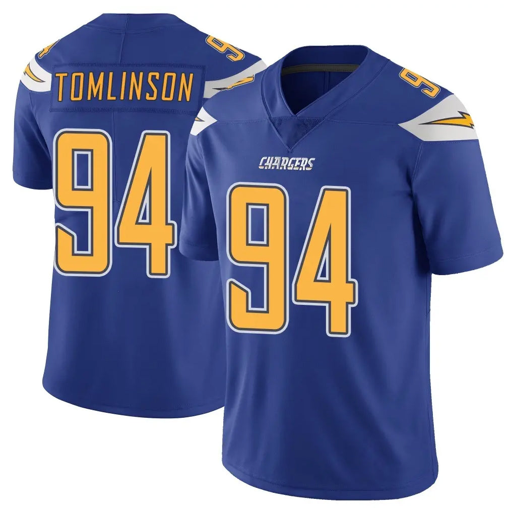 LA.Chargers #94 Dalvin Tomlinson Player Royal Limited Color Rush Vapor Untouchable Home Game Odoa Stitched Jerseys