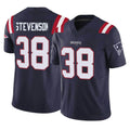 NE.Patriots #38 Rhamondre Stevenson Player Navy Limited Vapor F.U.S.E. Home Game Odoa Stitched Jerseys