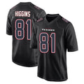 H.Texans #81 Jayden Higgins Player Black Fashion Home Game Odoa Stitched Jerseys