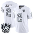 LV.Raiders #2 Ashton Jeanty Player White 2026 Vapor Limited Home Game Odoa Stitched Jerseys