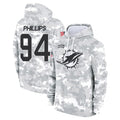 M.Dolphins #94 Jordan Phillips Player Arctic Camo Salute to Service Hoodies Limited Game Odoa Stitched Jerseys