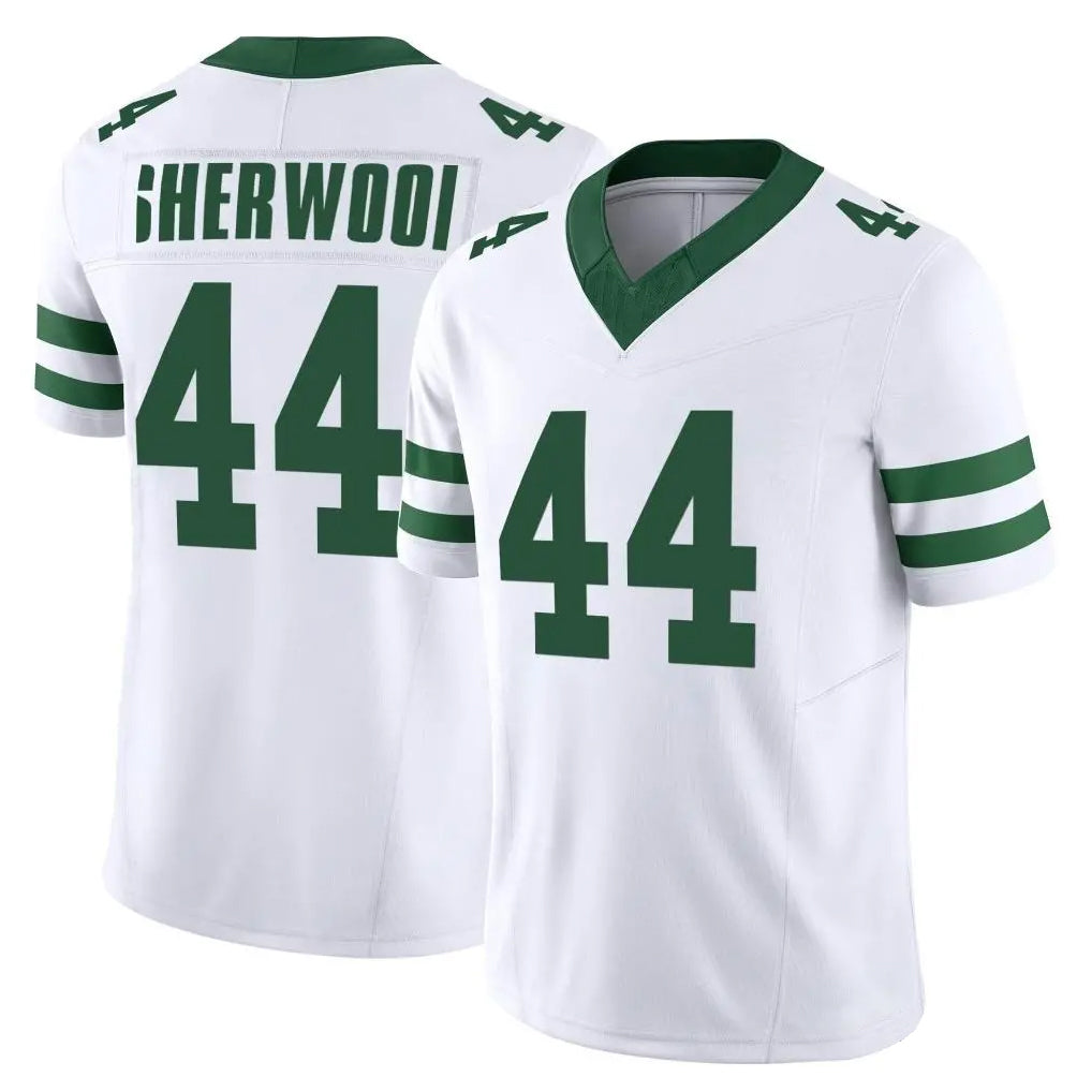 NY.Jets #44 Jamien Sherwood Player White Legacy Limited Vapor F.U.S.E. Home Game Odoa Stitched Jerseys