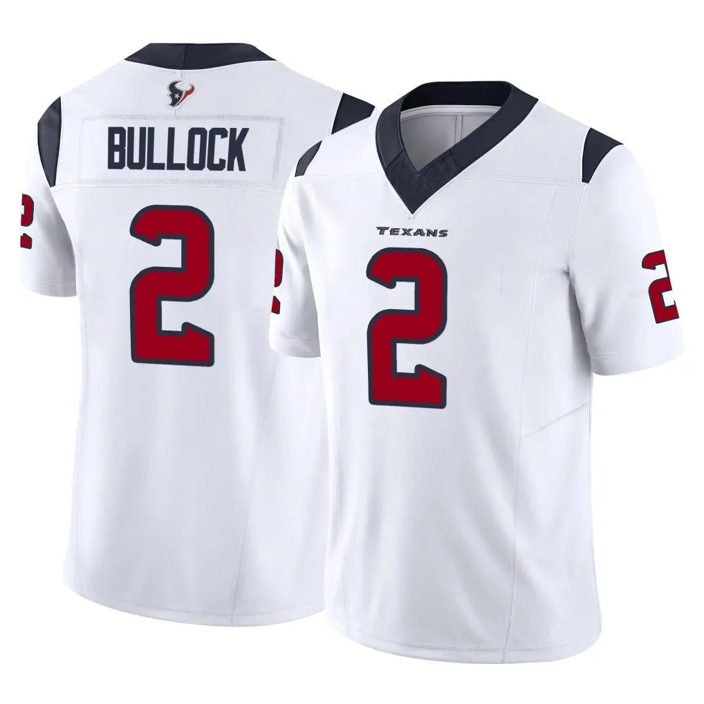 H.Texans #2 Calen Bullock Player White Limited Vapor F.U.S.E. Home Game Odoa Stitched Jerseys