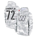 W.Commanders #72 Josh Conerly Jr. Player Arctic Camo Limited Salute to Service Pullover Hoodies Game Odoa Stitched Jerseys