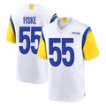 LA.Rams #55 Braden Fiske Player White Home Game Odoa Stitched Jerseys