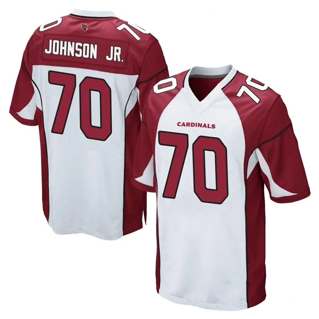 A.Cardinals #70 Paris Johnson Jr. Player White Cardinal Home Game Odoa Stitched Jerseys