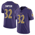 B.Ravens #32 Trenton Simpson Player Purple Color Rush Vapor Untouchable Limited Home Game Odoa Stitched Jerseys