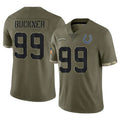 IN.Colts #99 DeForest Buckner Player Olive Salute To Service Limited Odoa Stitched Jerseys