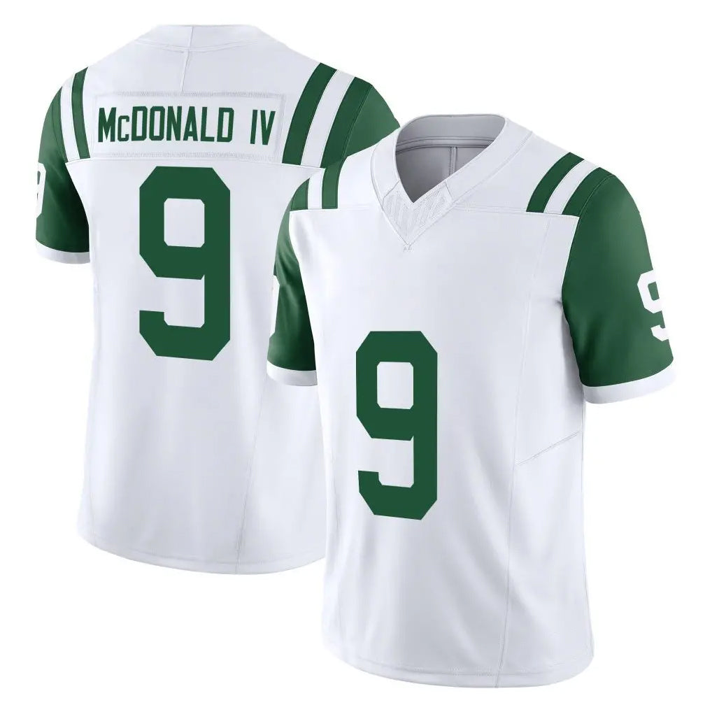 NY.Jets #9 Will McDonald IV Player White Limited Classic Vapor F.U.S.E. Home Game Odoa Stitched Jerseys