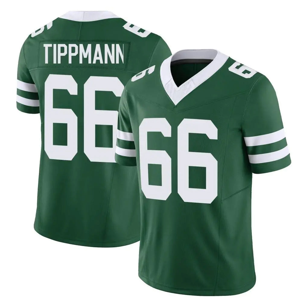 NY.Jets #66 Joe Tippmann Player Green Legacy Limited Vapor F.U.S.E. Home Game Odoa Stitched Jerseys