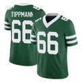 NY.Jets #66 Joe Tippmann Player Green Legacy Limited Vapor F.U.S.E. Home Game Odoa Stitched Jerseys