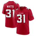 A.Falcons #31 Xavier Watts Player Red Team Color Home Game Odoa Stitched Jerseys