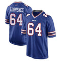 B.Bills #64 O'Cyrus Torrence Player Royal Home Game Odoa Stitched Jerseys
