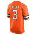 Odoa D.Broncos #3 Russell Wilson Orange Alternate Game Jersey