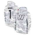 W.Commanders #1 Rachaad White Player Arctic Camo Limited Salute to Service Pullover Hoodies Game Odoa Stitched Jerseys