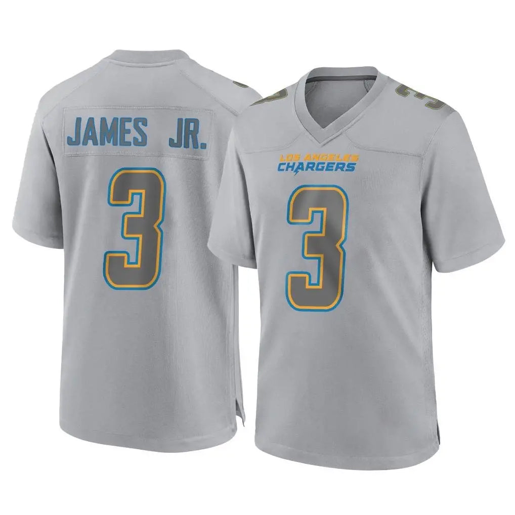 LA.Chargers #3 Derwin James Jr. Player Gray Atmosphere Fashion Home Game Odoa Stitched Jerseys